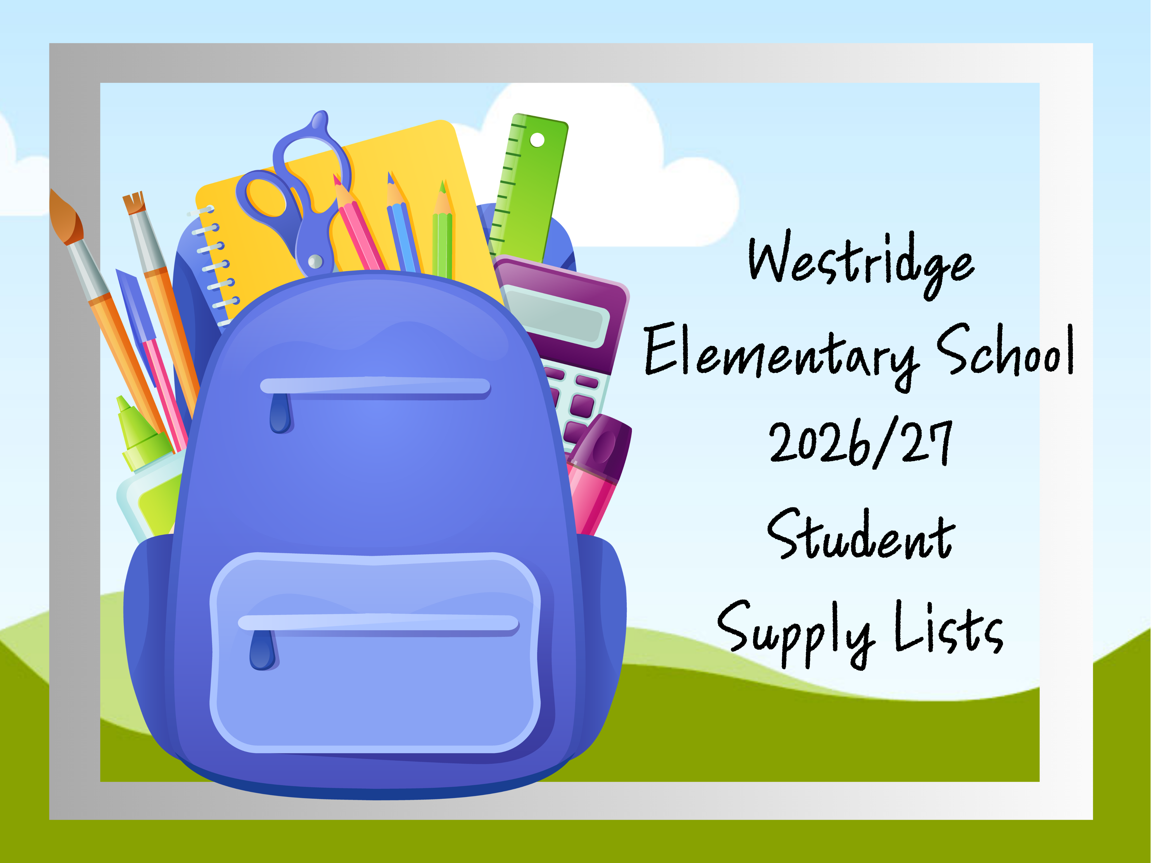 WRES supply list 2026/26